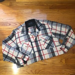 Vintage cropped flannel
